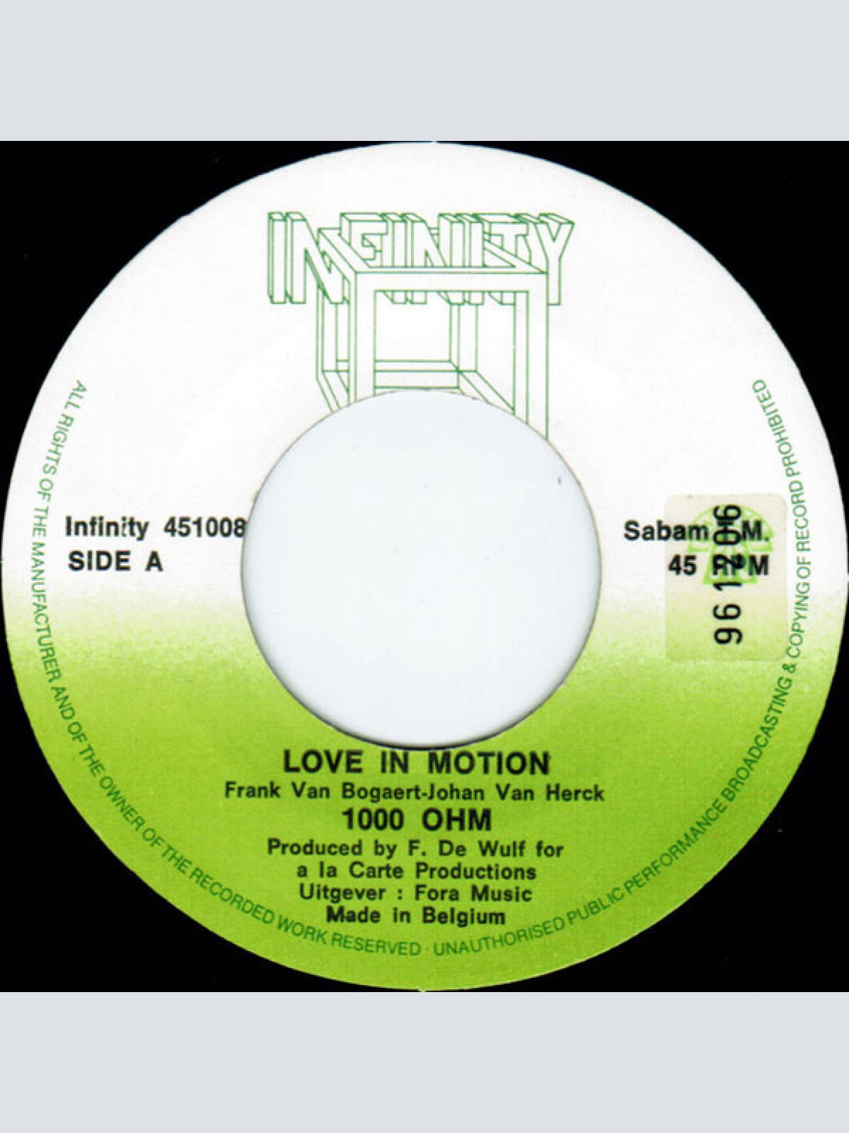 Vinyl / 1000 Ohm - Love In Motion