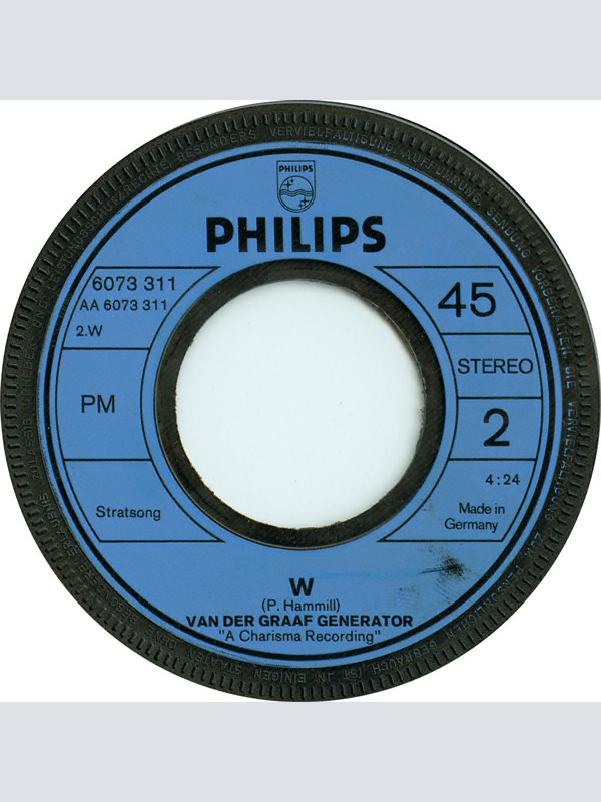 Vinyl / Van Der Graaf Generator - Theme One