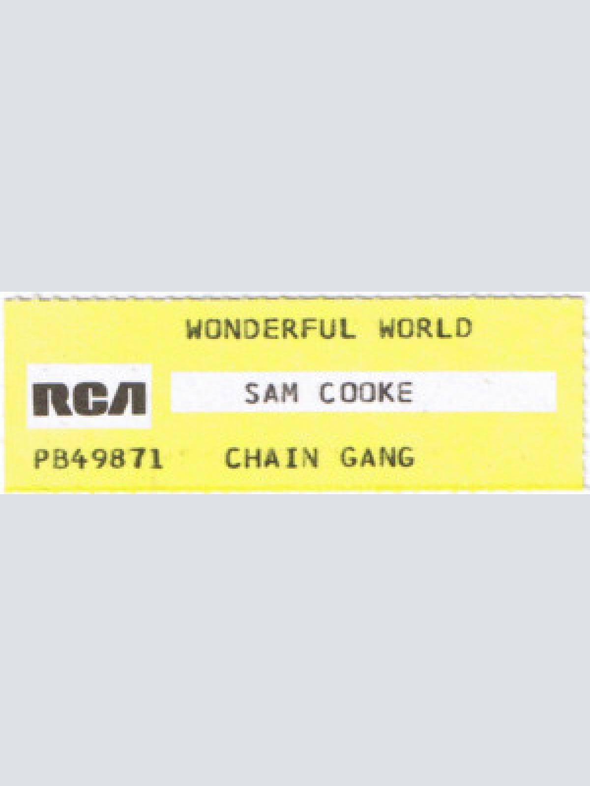 Vinyl / Sam Cooke - Wonderful World