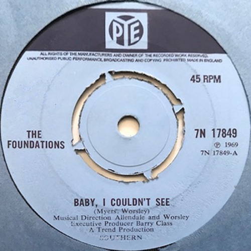Vinyl / The Foundations - Baby, I Couldn't See