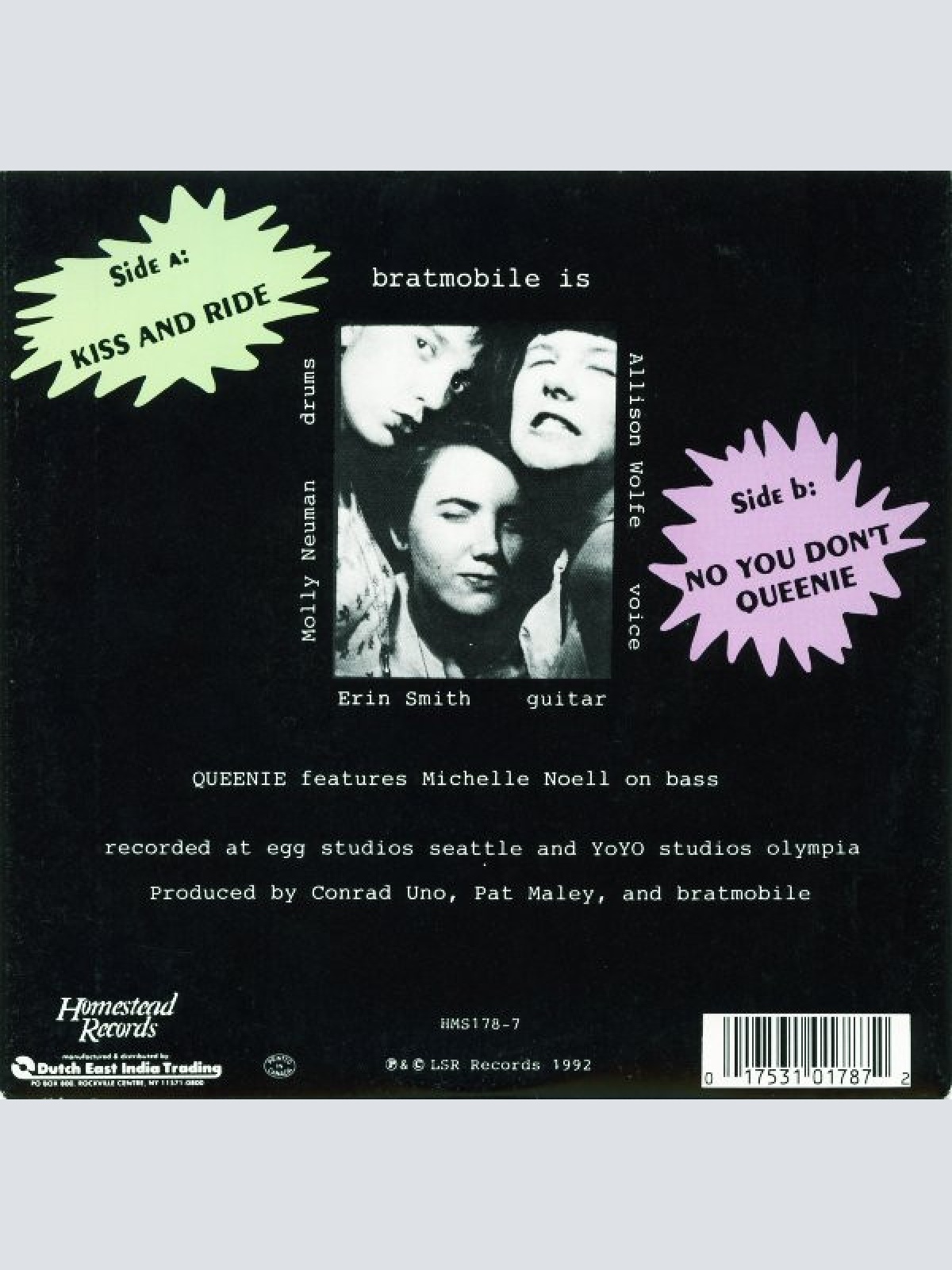 Vinyl / Bratmobile - Kiss And Ride