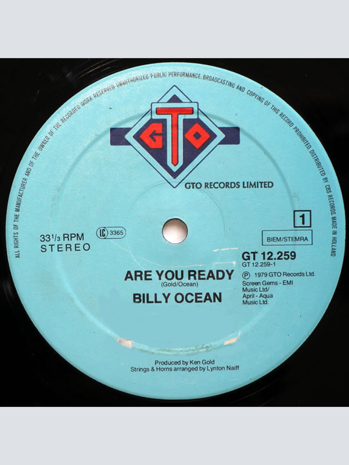 Vinyl / Billy Ocean - Are You Ready