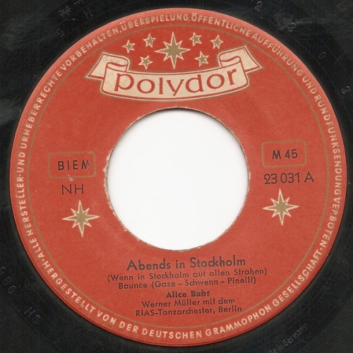 Vinyl / Alice Babs - Abends In Stockholm