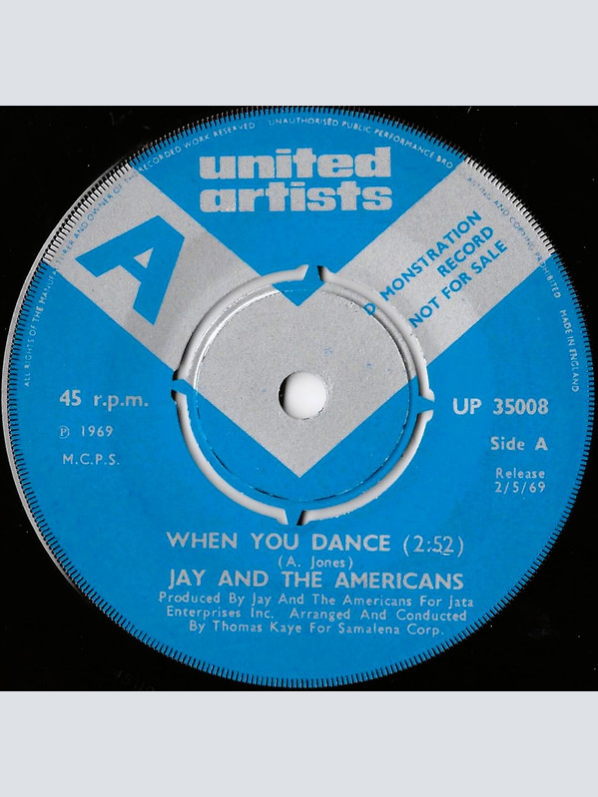 Vinyl / Jay & The Americans - When You Dance