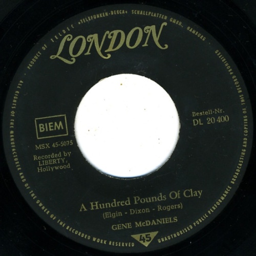 Vinyl / Gene McDaniels* - A Hundred Pounds Of Clay