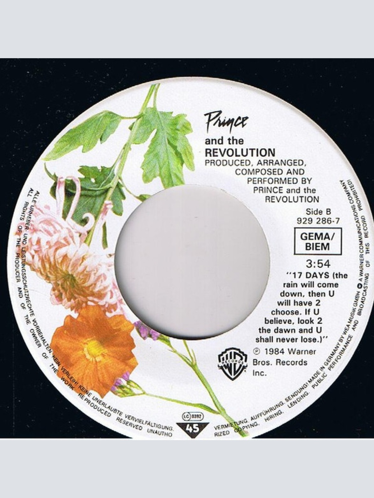 Vinyl / Prince - When Doves Cry