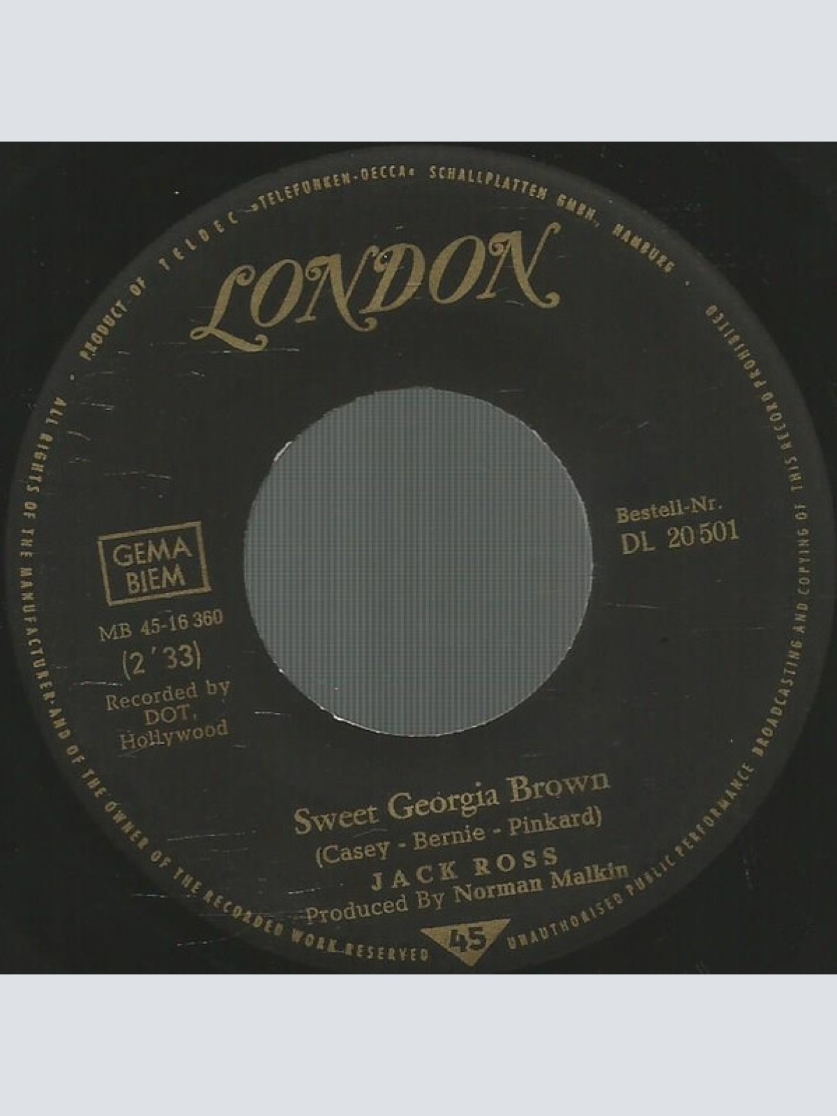 Vinyl / Jack Ross - Happy Jose (Ching, Ching, Ching)