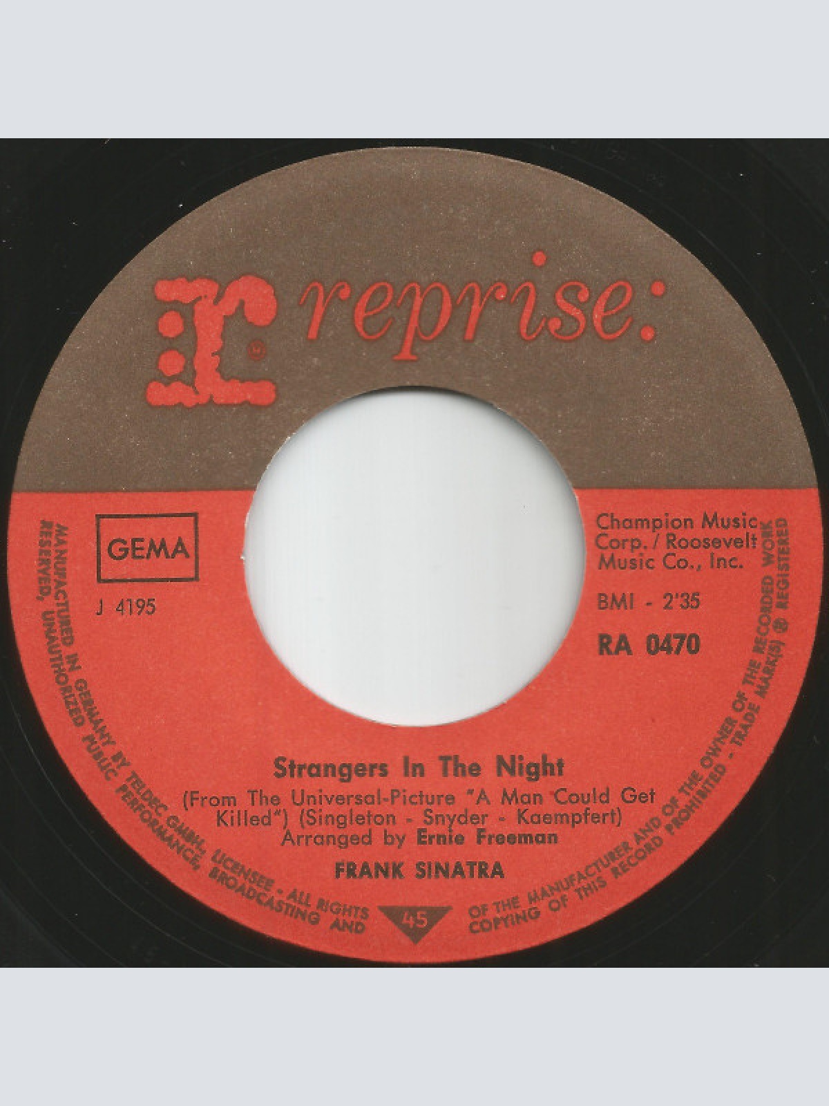 Vinyl / Frank Sinatra - Strangers In The Night