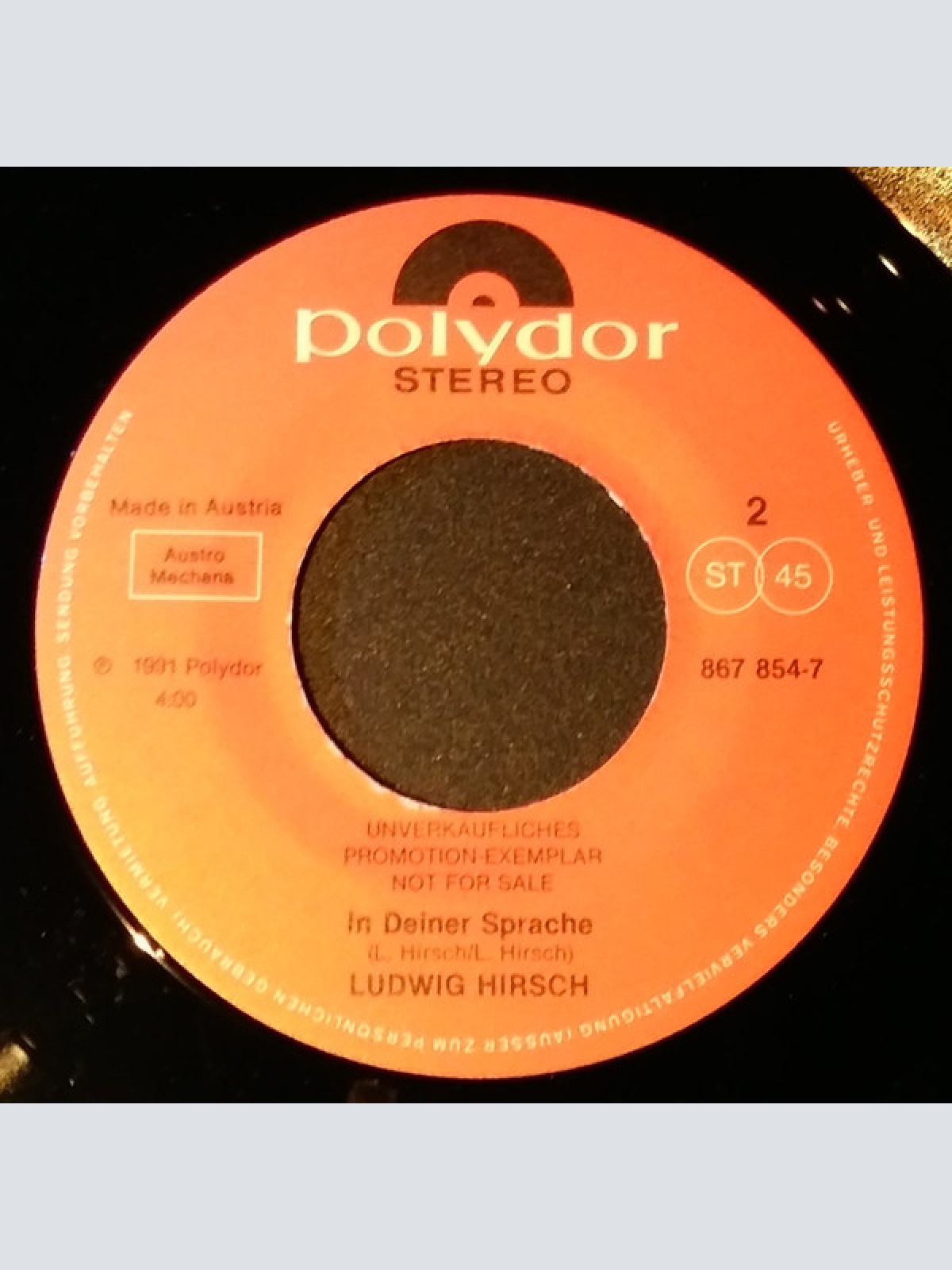 Vinyl / Ludwig Hirsch - Sternderl Schaun