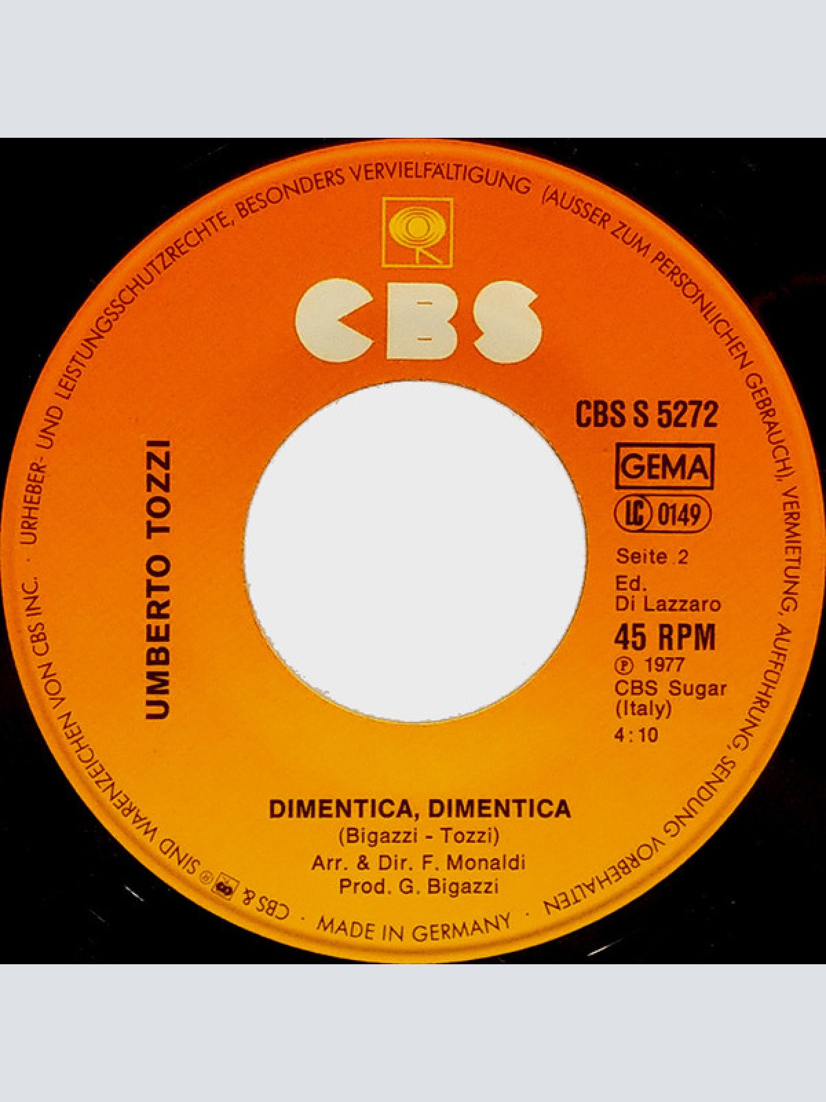 Vinyl / Umberto Tozzi - Ti Amo