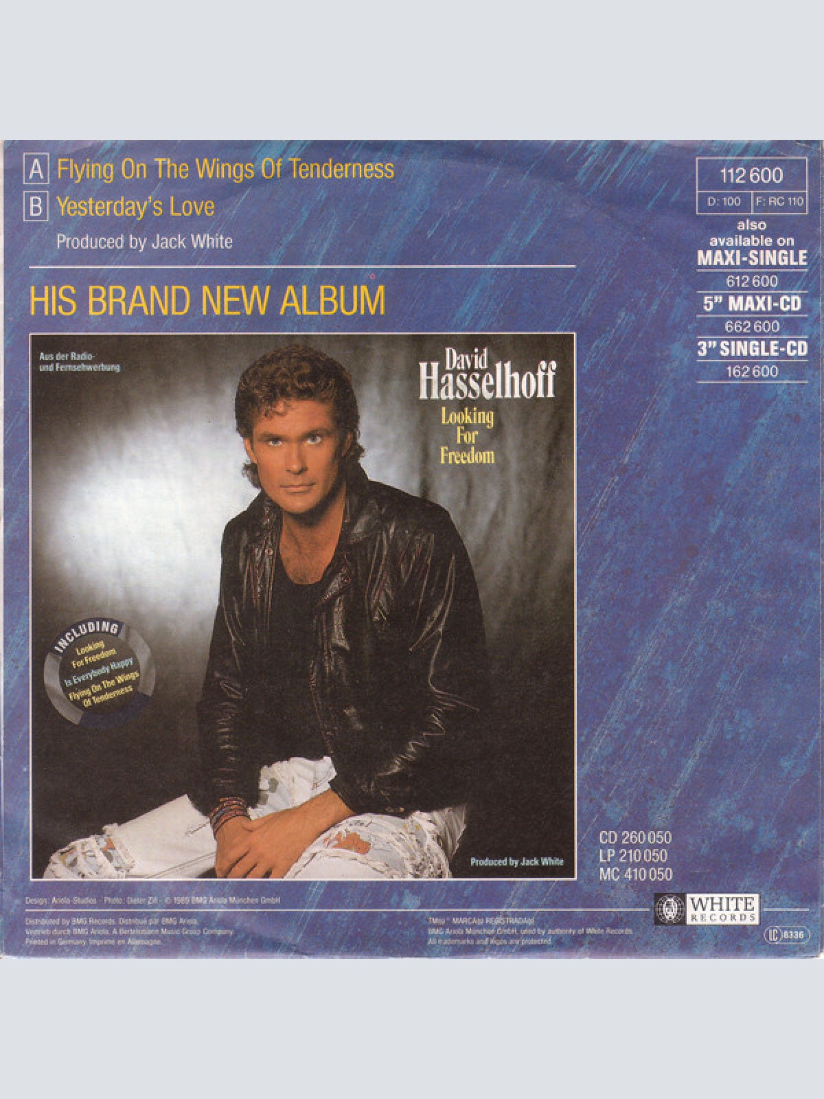 Vinyl / David Hasselhoff - Flying On The Wings Of Tenderness