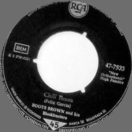 Vinyl / Boots Brown And His Blockbusters - Chili Beans / (Let's Go To) Strollsville