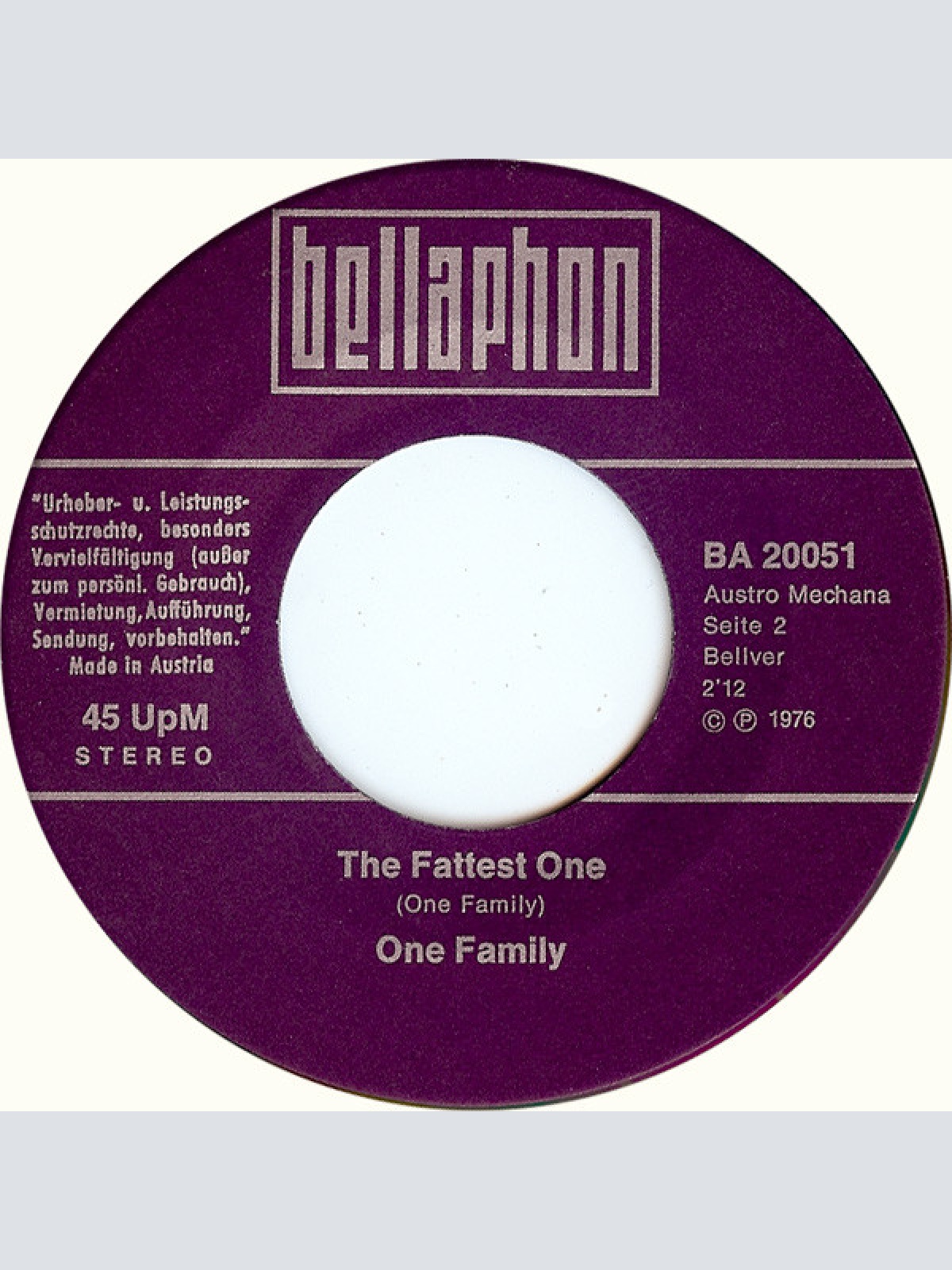 Vinyl / One Family (2) - Lazy Guy