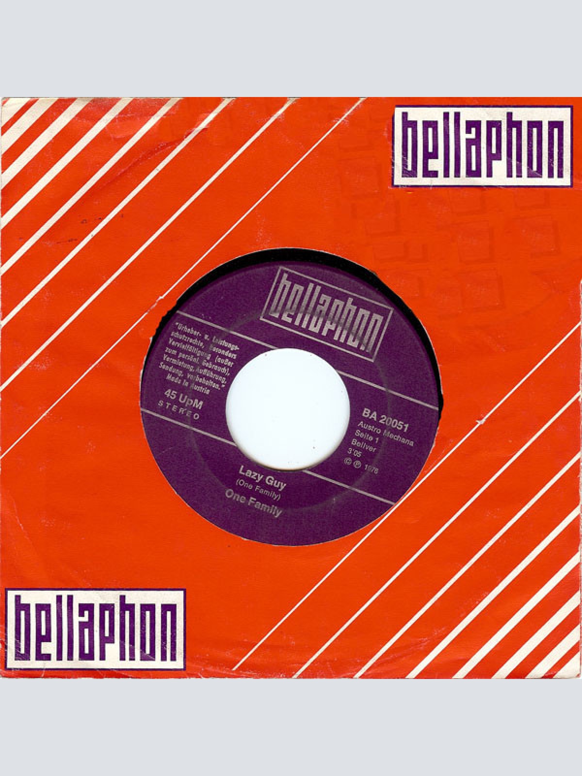 Vinyl / One Family (2) - Lazy Guy