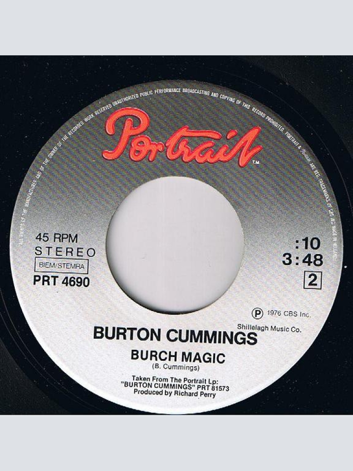 Vinyl / Burton Cummings - Stand Tall