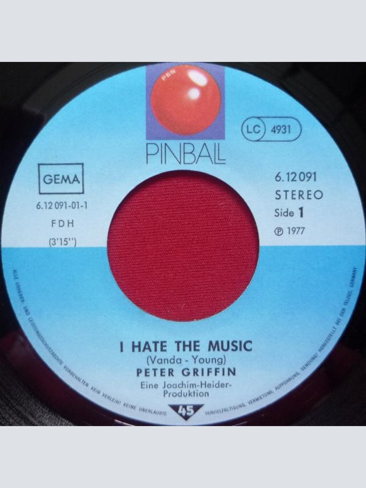 Vinyl / Peter Griffin - I Hate The Music