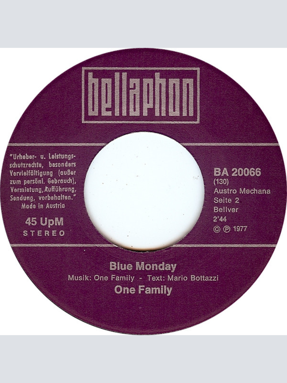 Vinyl / One Family (2) - Yellow Kangaroo