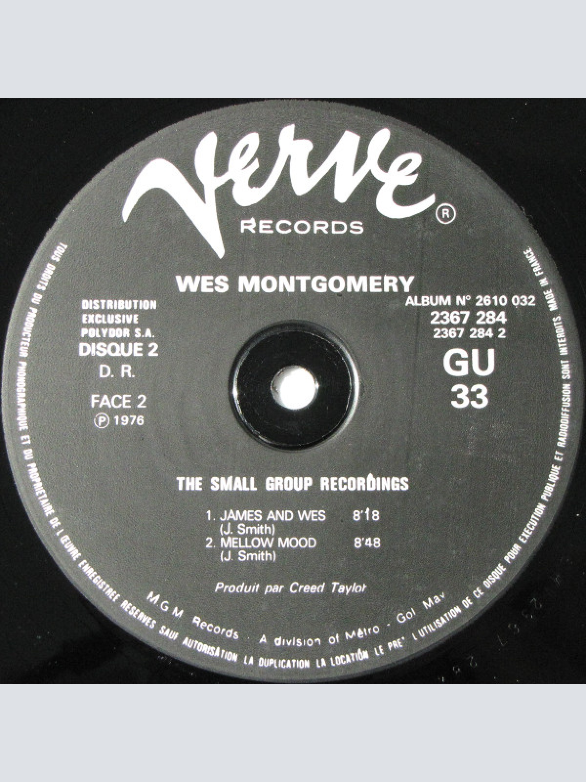 Vinyl / Wes Montgomery - The Small Group Recordings