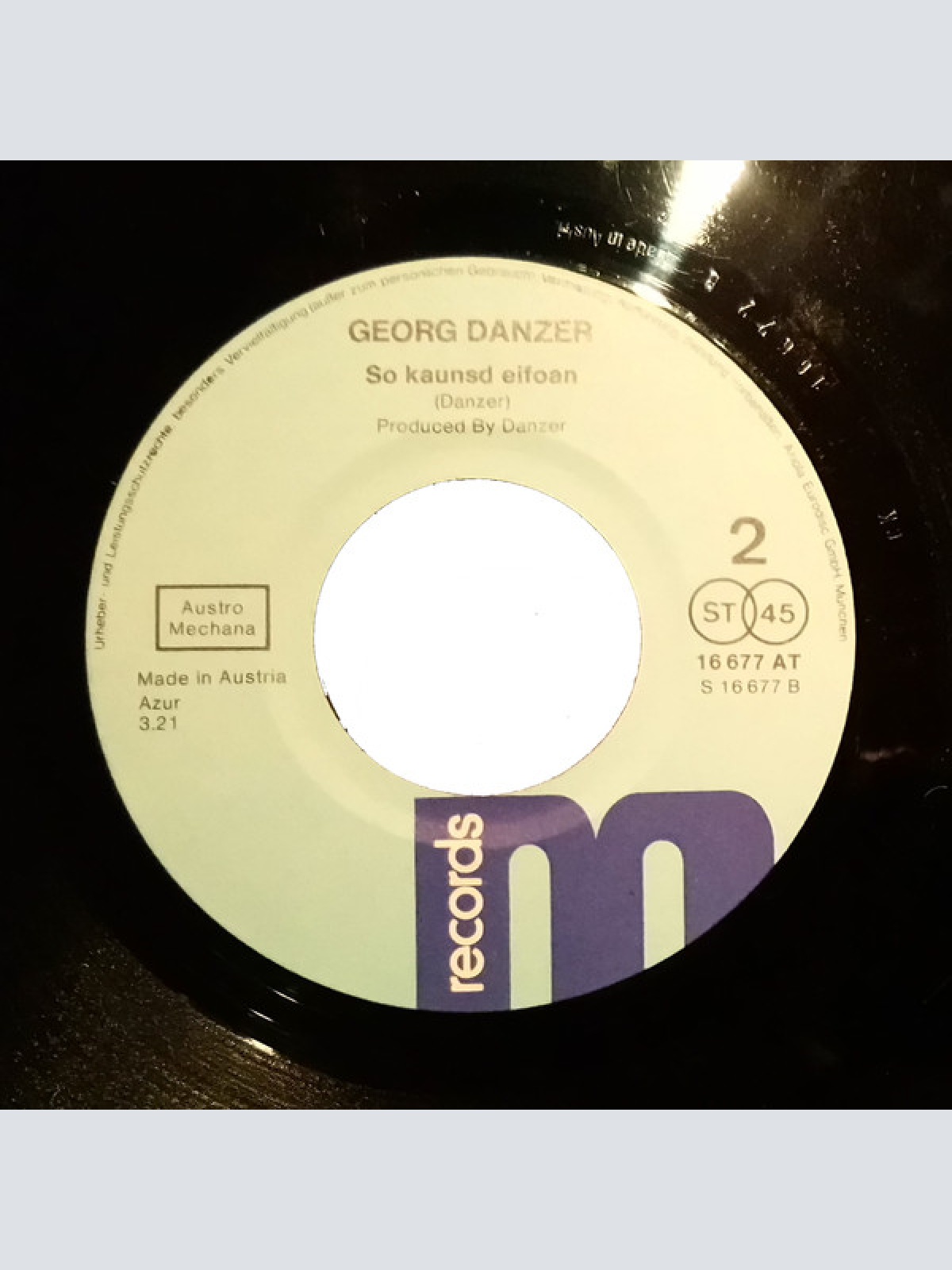 Vinyl / Georg Danzer - So A Dodl Mid Da Rodl