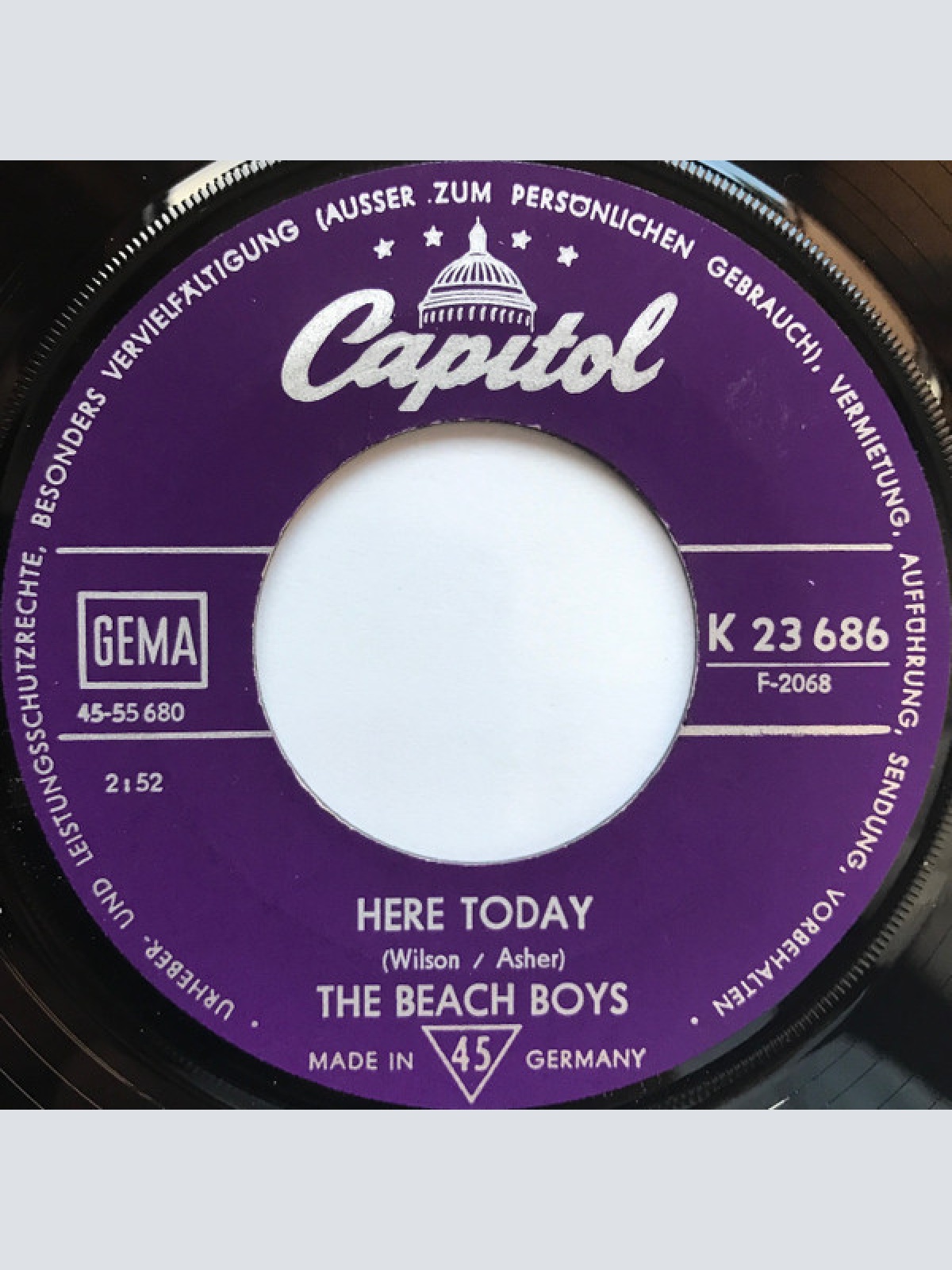 Vinyl / The Beach Boys - Darlin' / Here Today