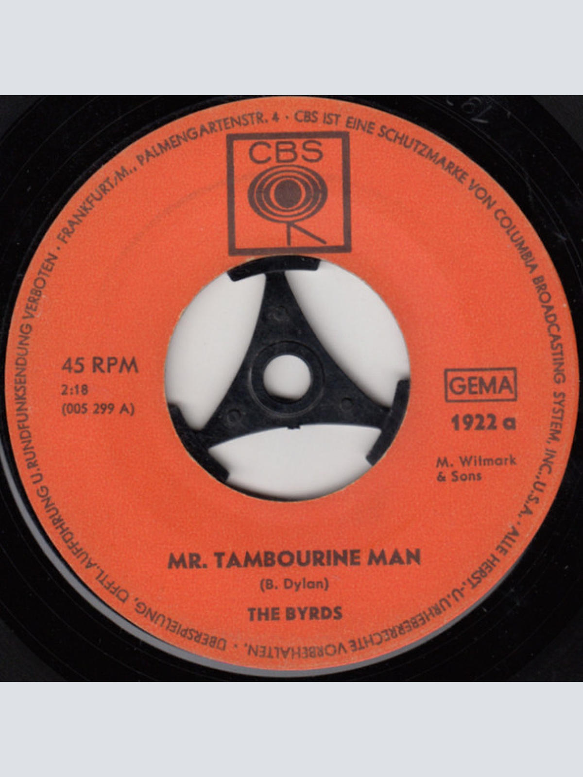Vinyl / The Byrds - Mr. Tambourine Man