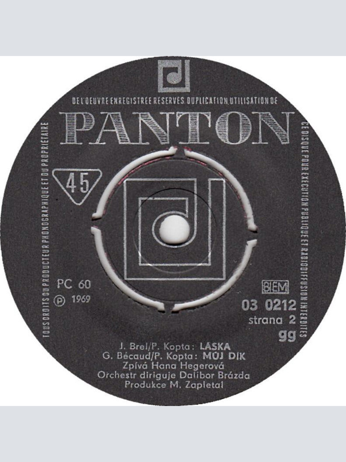 Vinyl / Hana Hegerová - Hana Hegerová