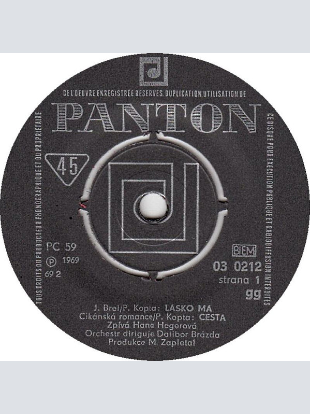 Vinyl / Hana Hegerová - Hana Hegerová