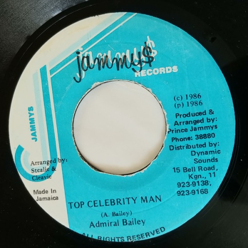 Vinyl / Admiral Bailey - Top Celebrity Man
