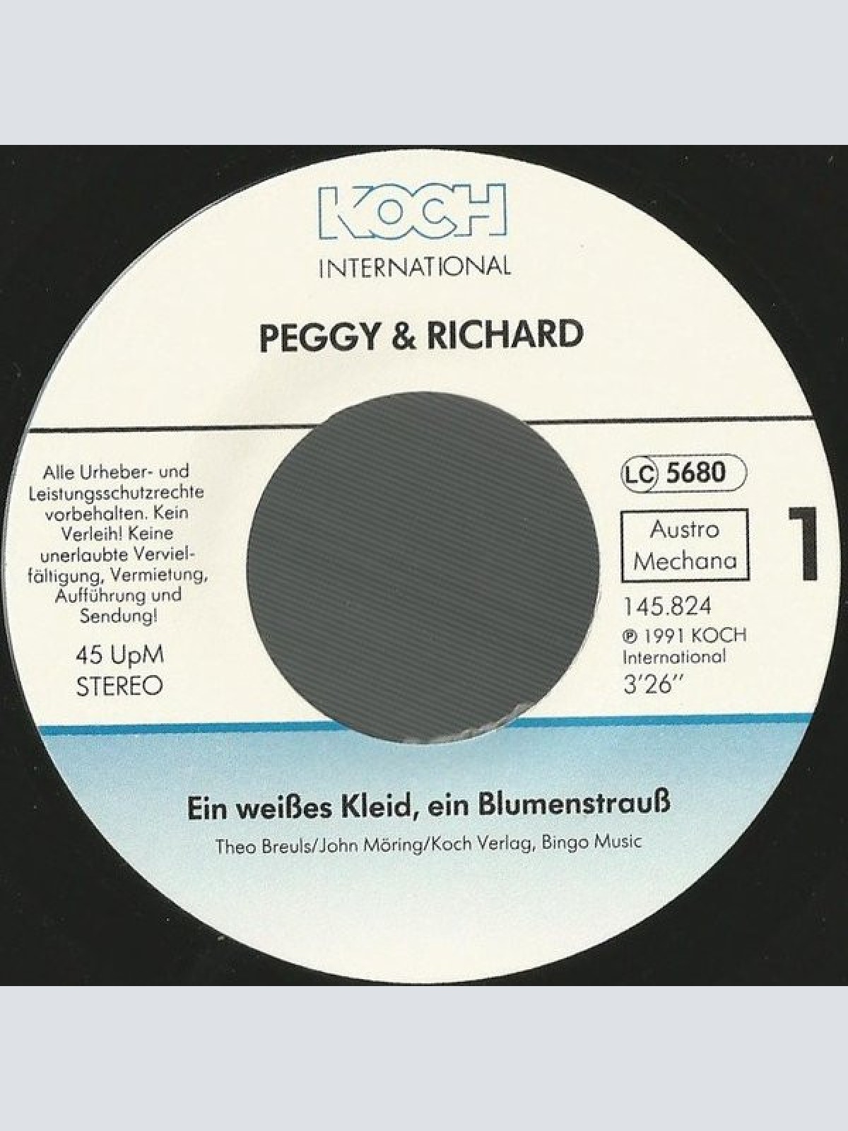 Vinyl / Peggy & Richard - Ein Weisses Kleid, Ein Blumenstrauss