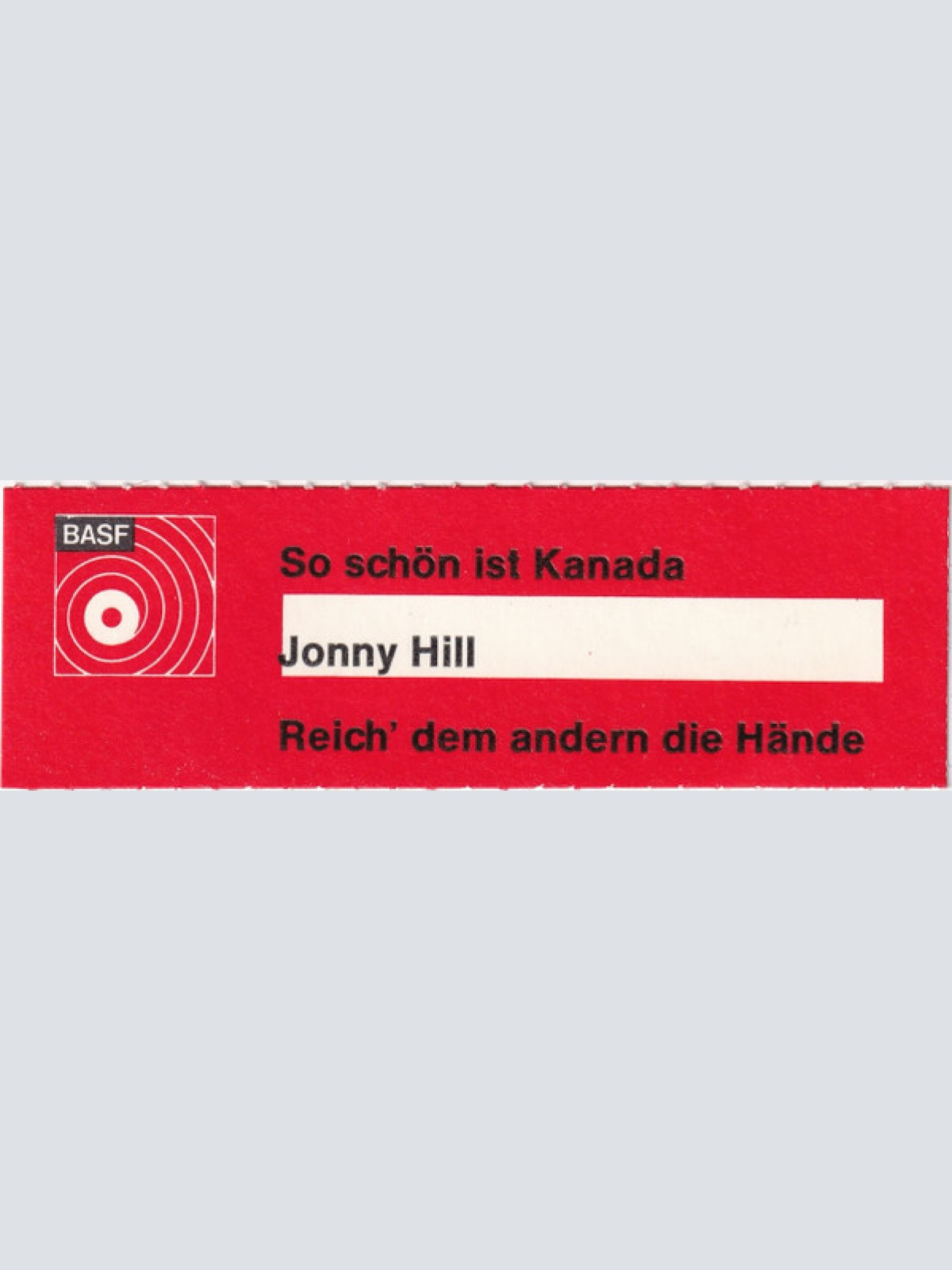 Vinyl / Jonny Hill - So Schön Ist Kanada