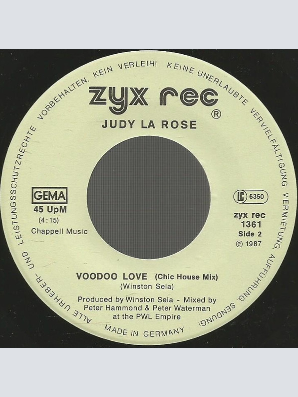 Vinyl / Judy La Rose - Voodoo Love
