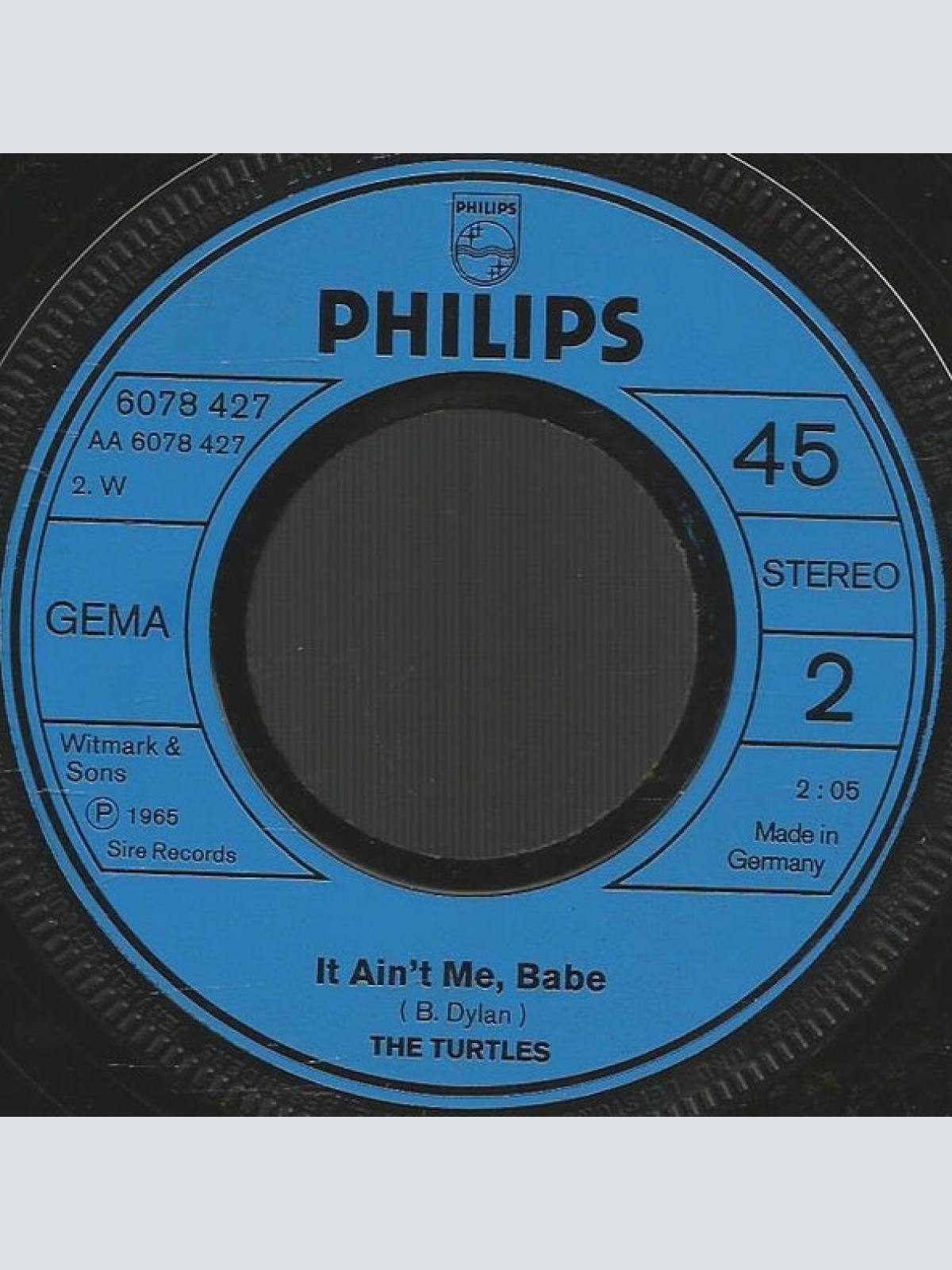 Vinyl / The Turtles - Happy Together / It Ain't Me Babe