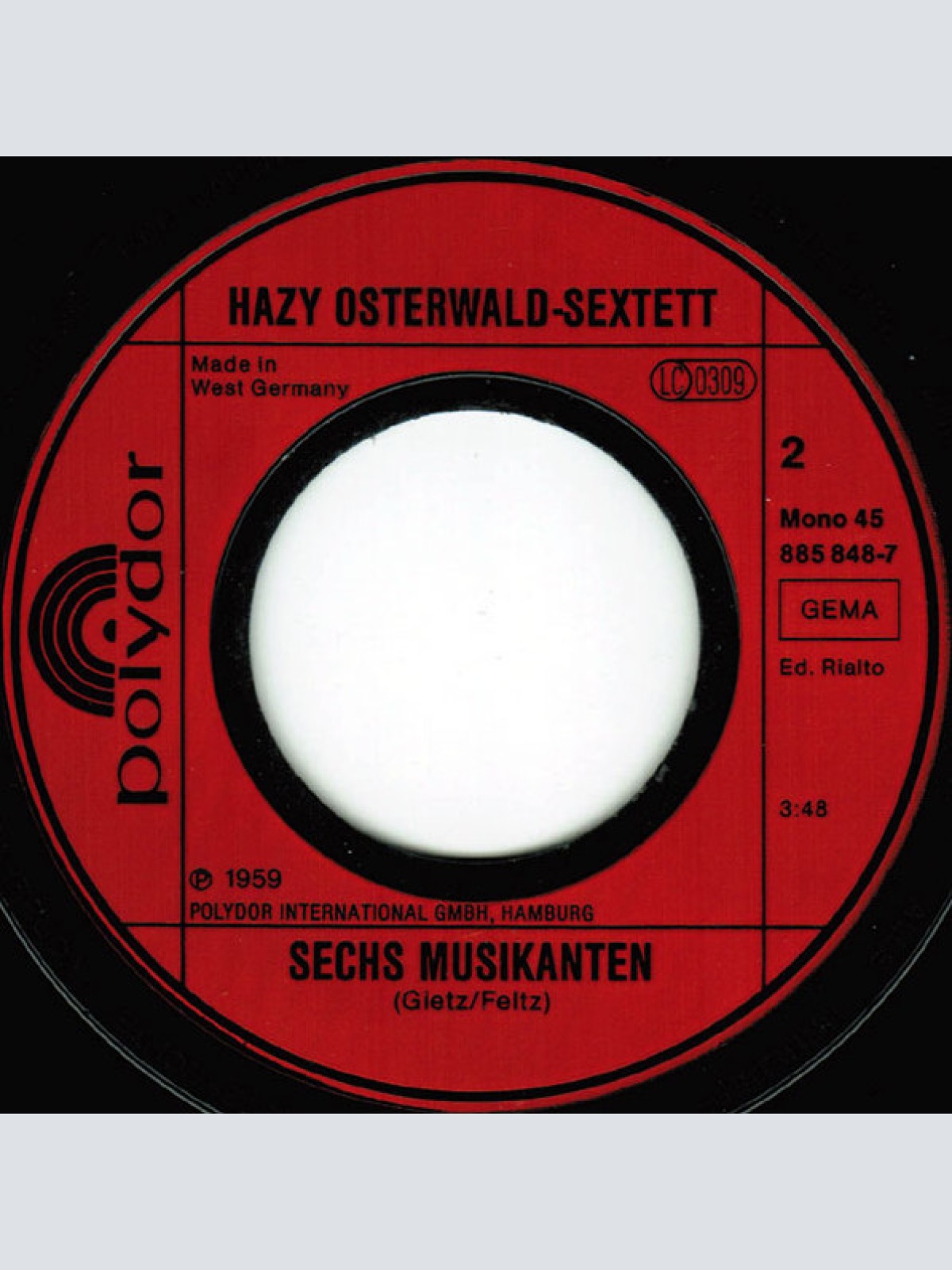 Vinyl / Hazy Osterwald Sextett - Kriminal-Tango