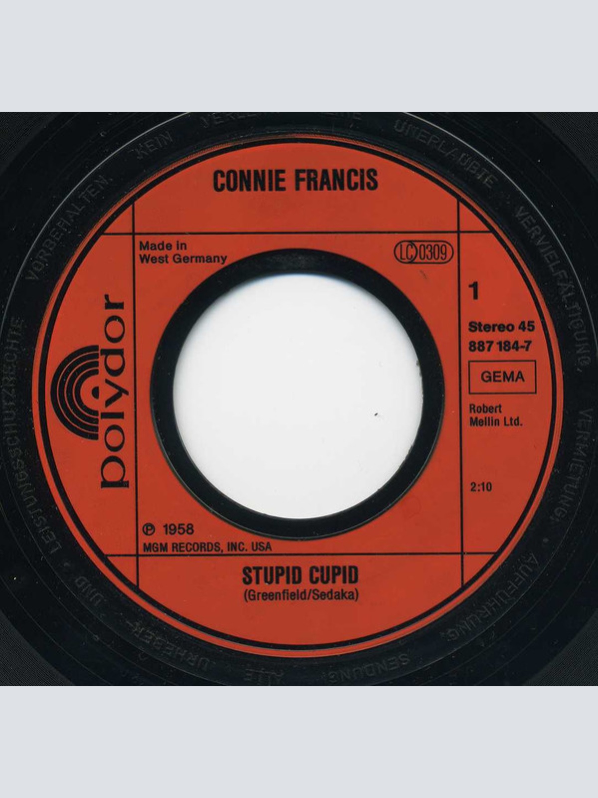 Vinyl / Connie Francis - Stupid Cupid
