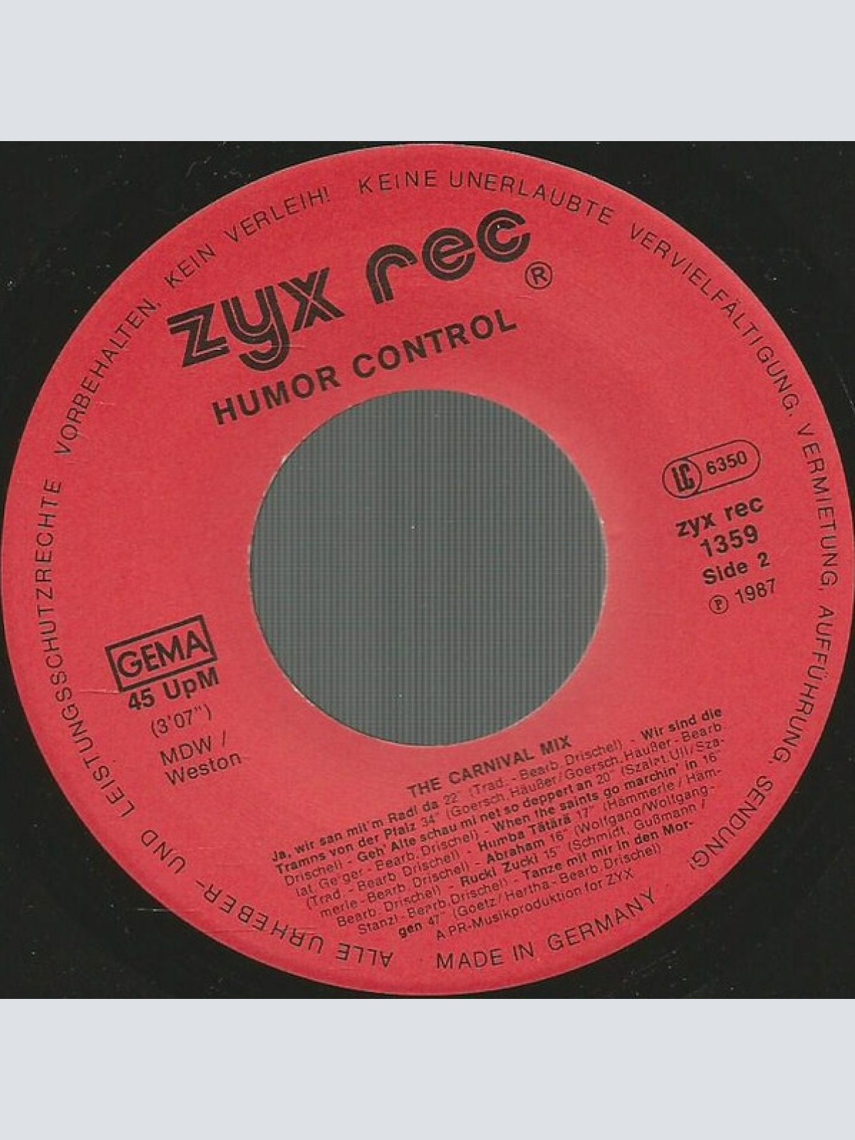 Vinyl / Humor Control - The Carnival Mix