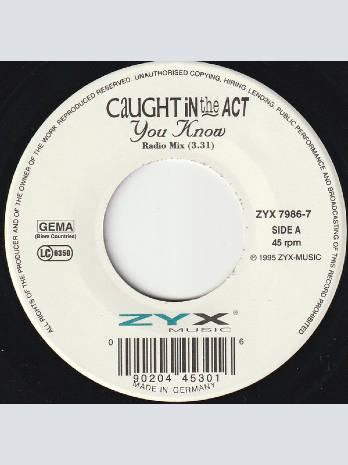 Vinyl / Caught In The Act (2) - You Know
