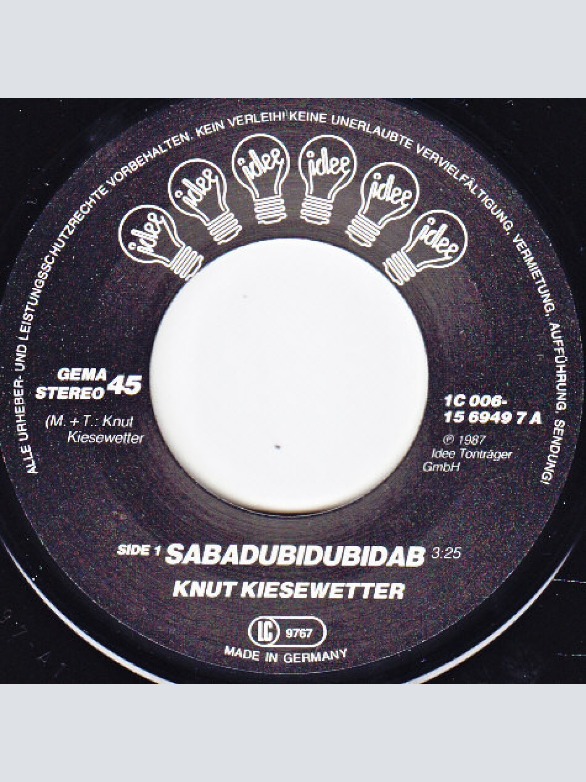 Vinyl / Knut Kiesewetter - Sabadubidubidab