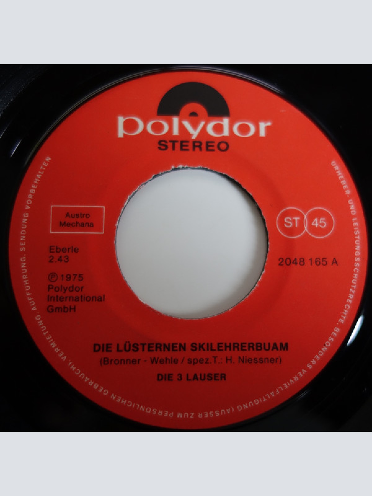 Vinyl / Die 3 Lauser - Die Lüsternen Schilehrerbuam