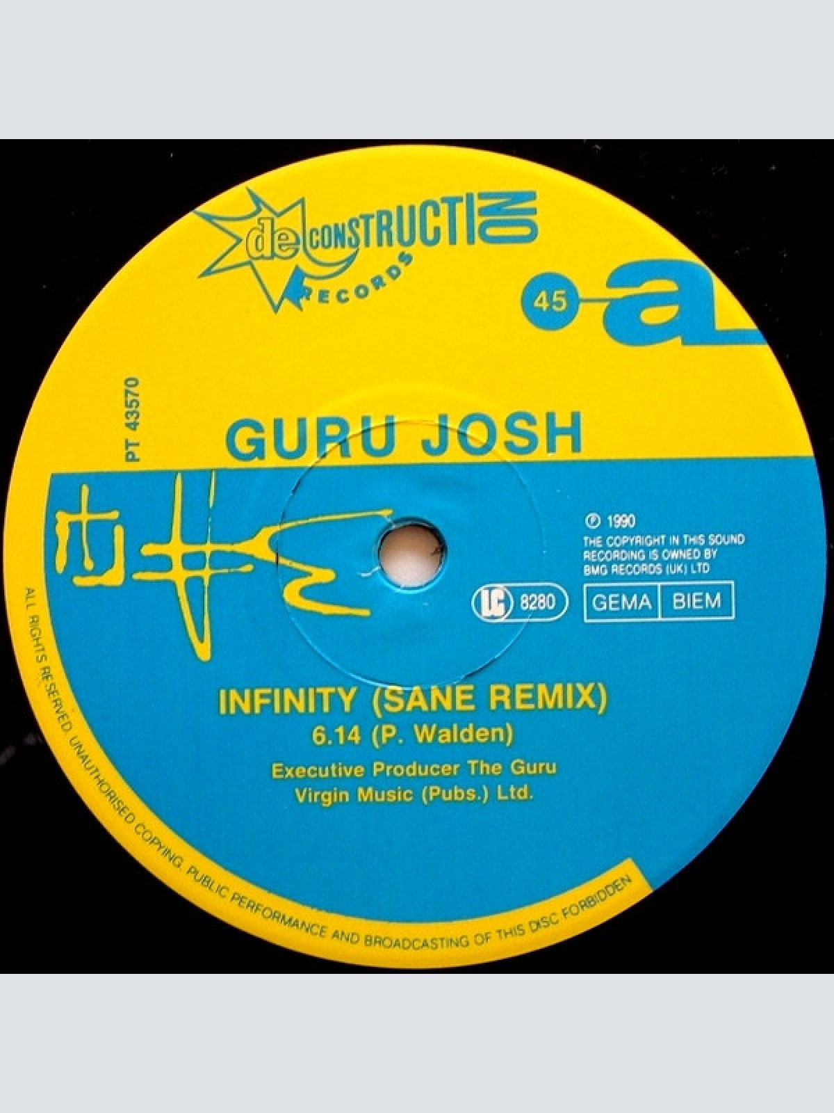 Vinyl / Guru Josh - Infinity (The Remix)