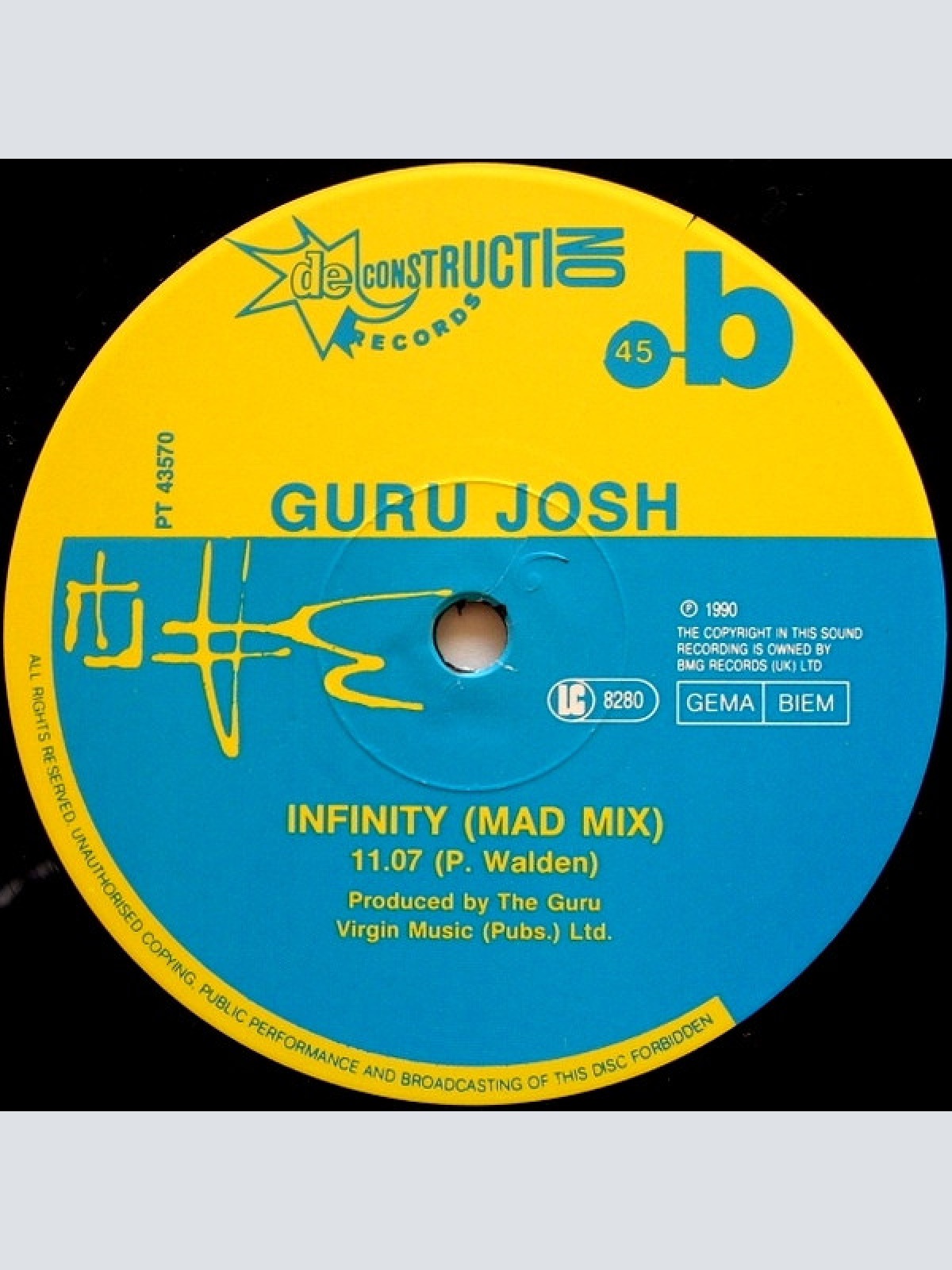 Vinyl / Guru Josh - Infinity (The Remix)