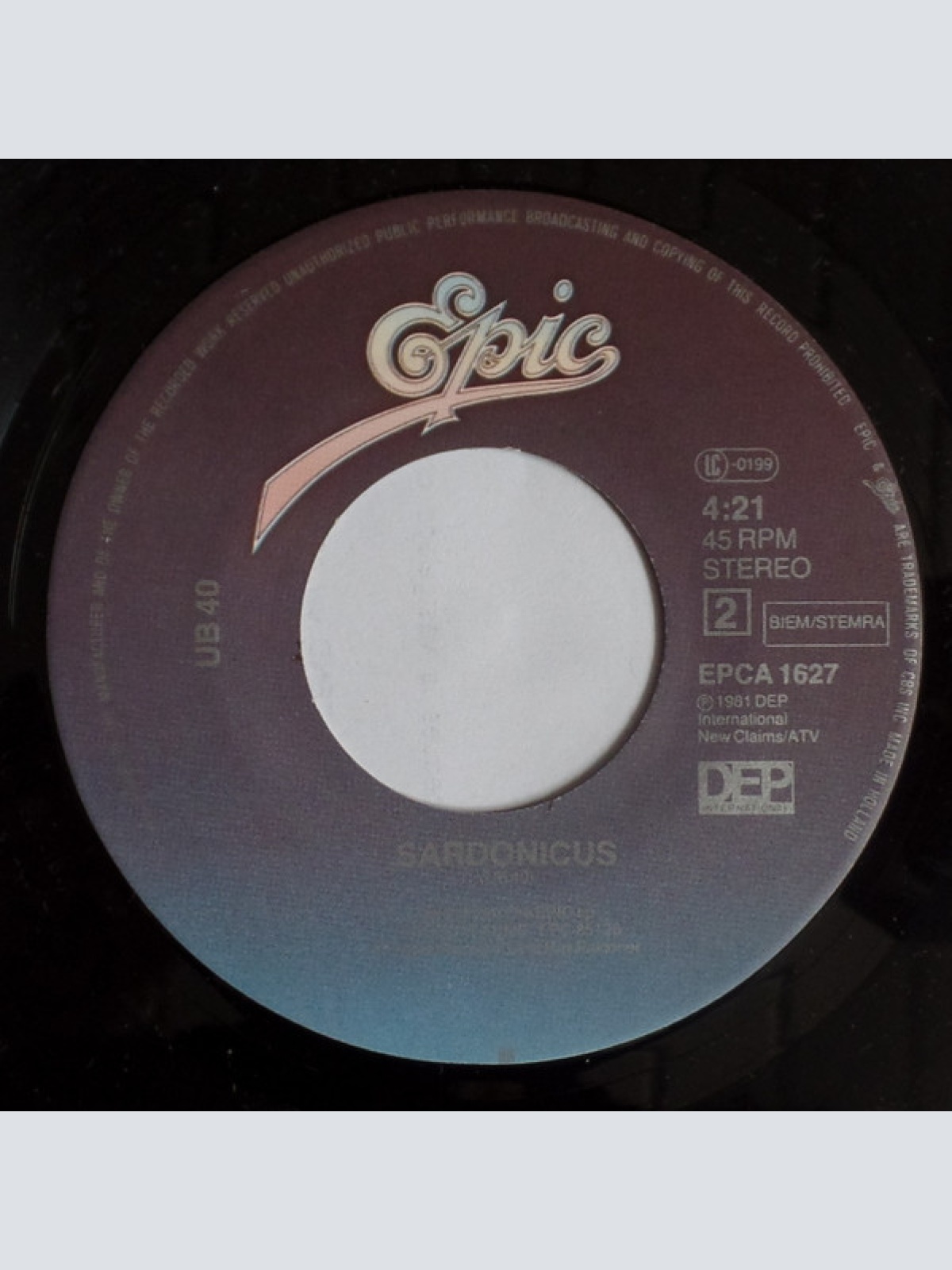 Vinyl / UB40 - One In Ten