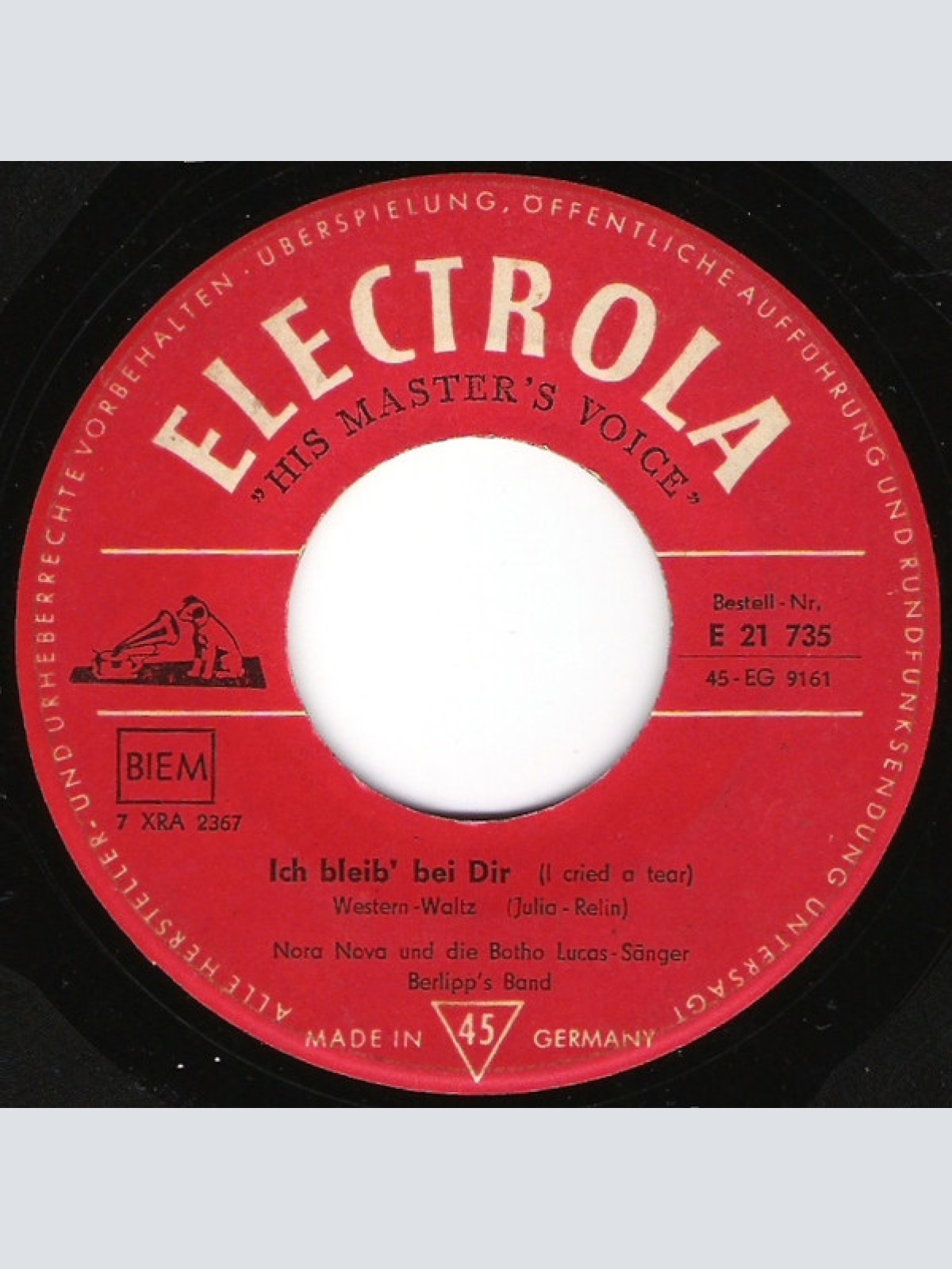 Vinyl / Nora Nova - Die Grosse Chance