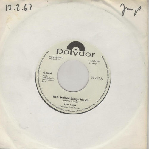 Vinyl / René Carol - Rote Nelken Bringe Ich Dir