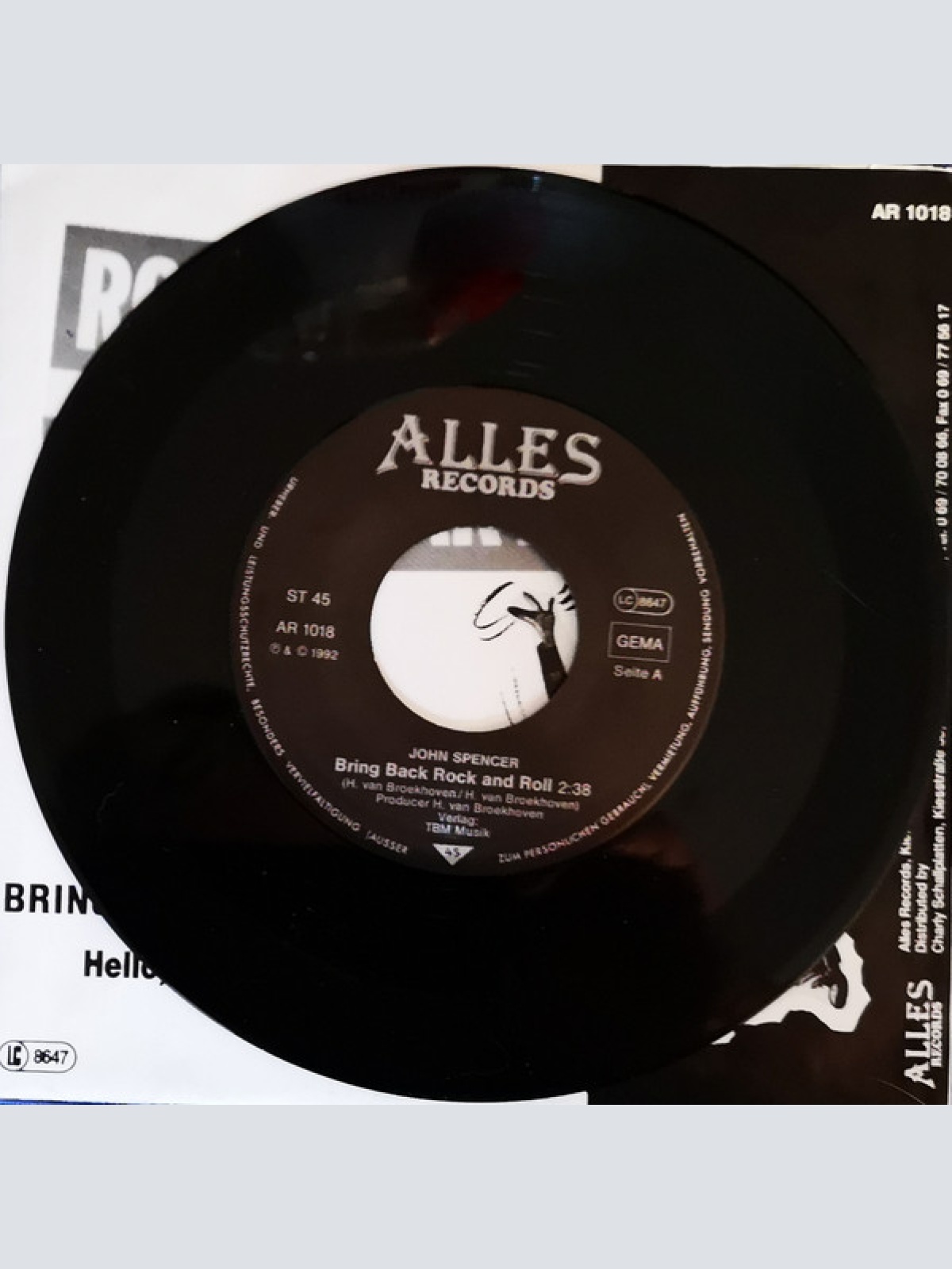 Vinyl / John Spencer - Bring Back Rock 'n' Roll