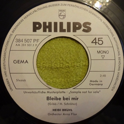 Vinyl / Heidi Brühl - Bleibe Bei Mir / La Banda