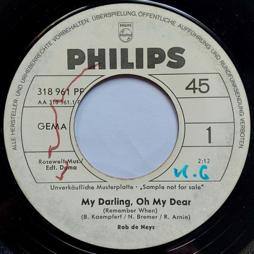Vinyl / Rob de Neys* - My Darling, Oh My Dear