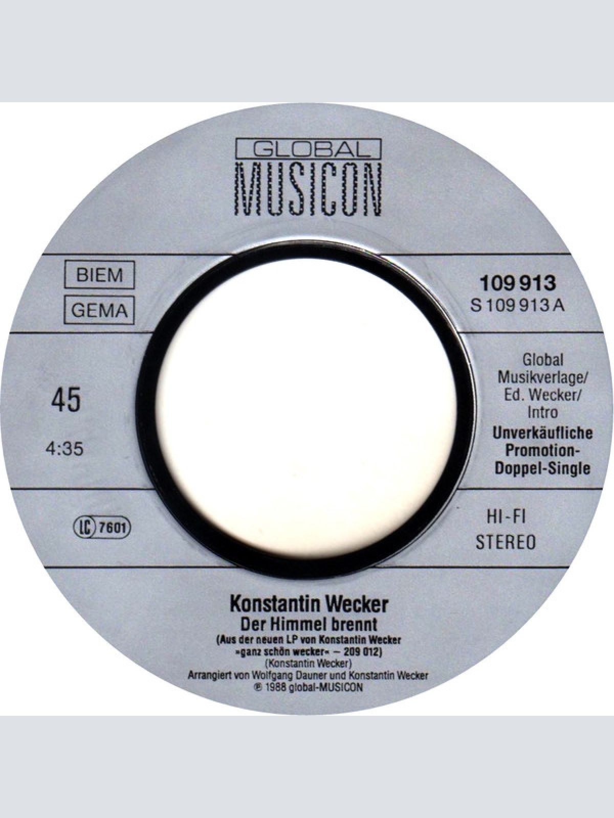 Vinyl / Konstantin Wecker - Ganz Schön Wecker