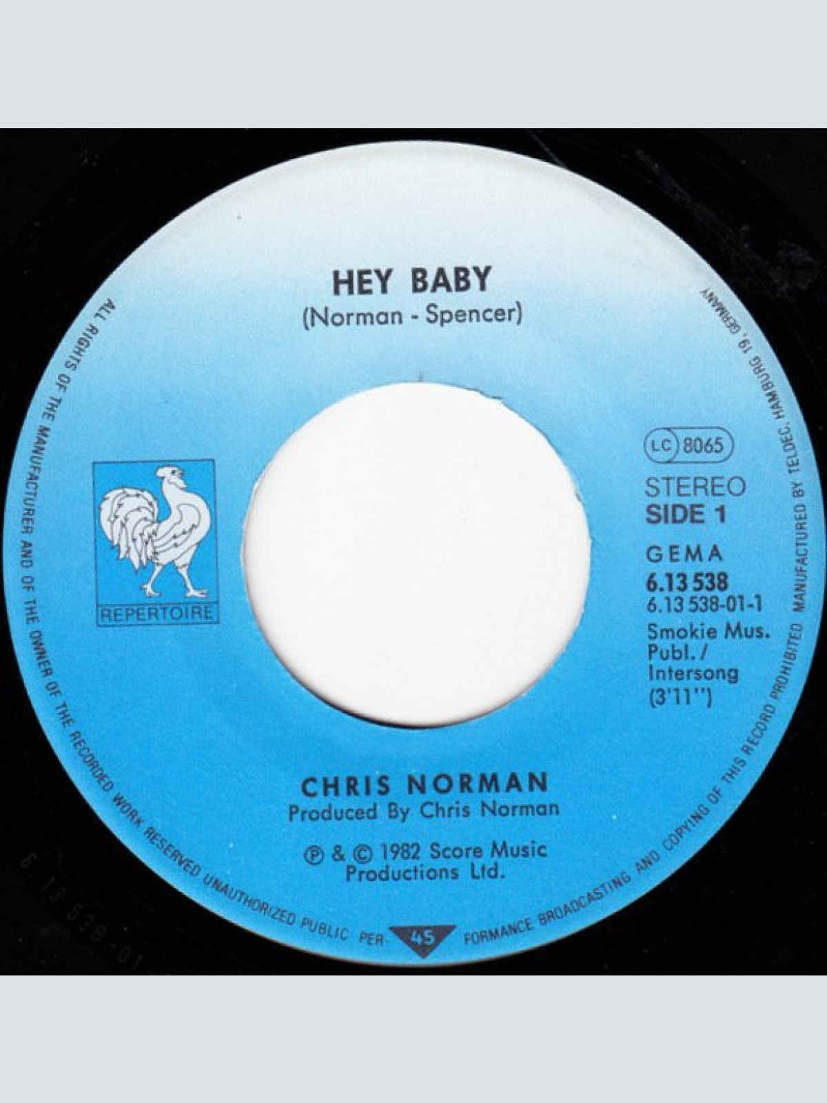 Vinyl / Chris Norman - Hey Baby
