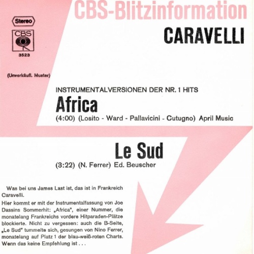 Vinyl / Caravelli - Africa