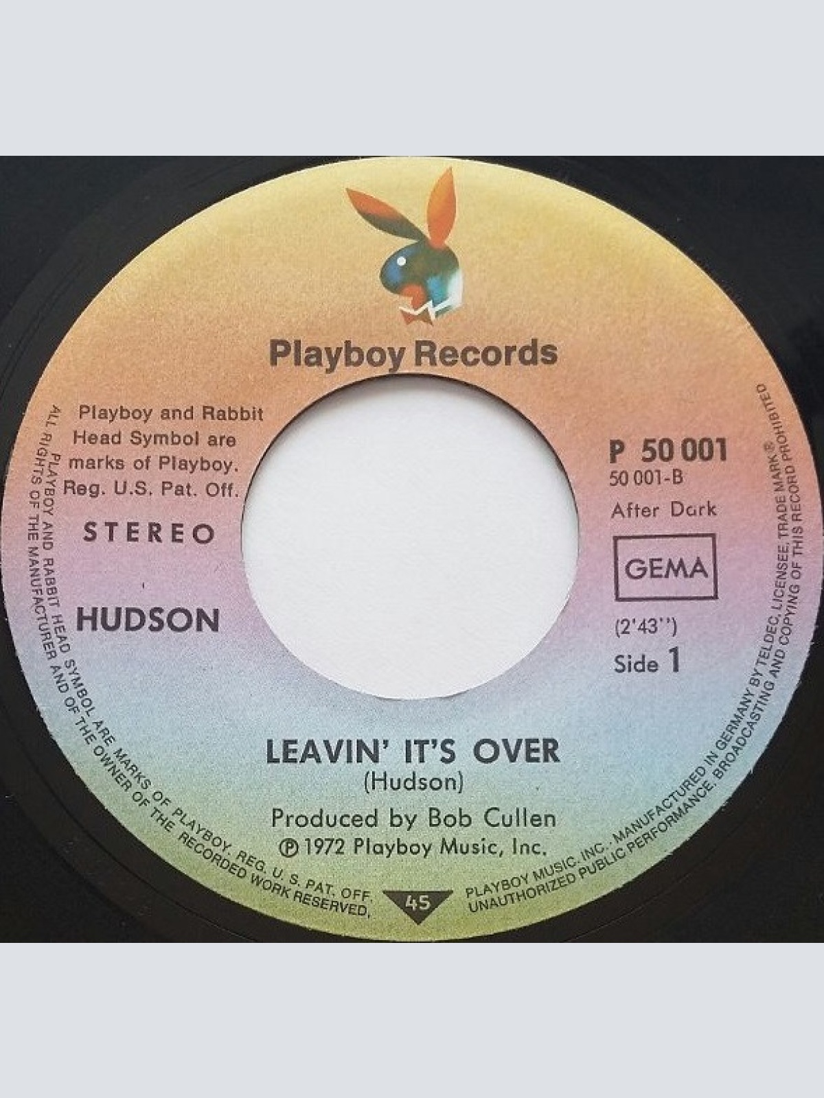Vinyl / Hudson* - Leavin' It's Over/ Someday